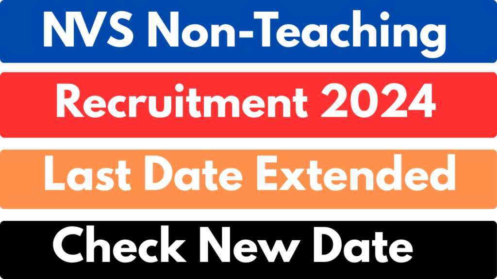 NVS Non-Teaching Recruitment