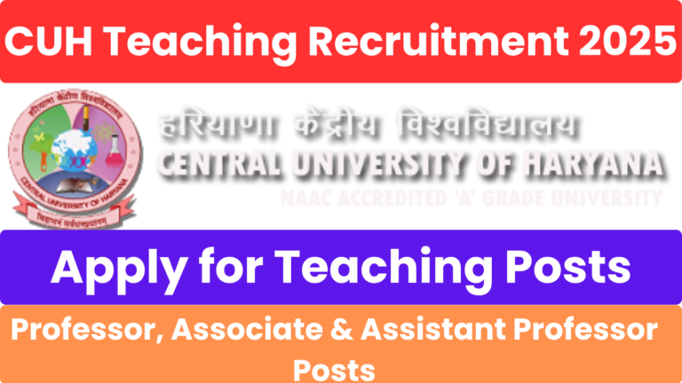 CUH Teaching Recruitment 2025