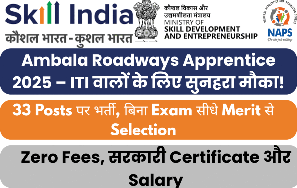 Haryana Roadways Apprentice Recruitment 2025