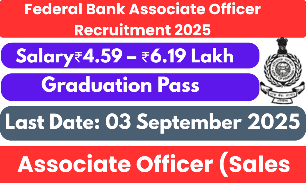 Federal Bank Associate Officer Recruitment