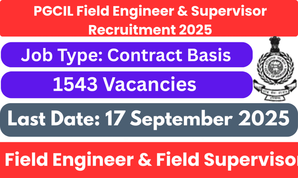 PGCIL Field Engineer & Supervisor Recruitment