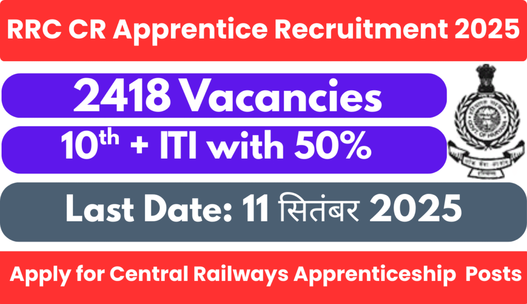 RRC CR Apprentice Recruitment 2025