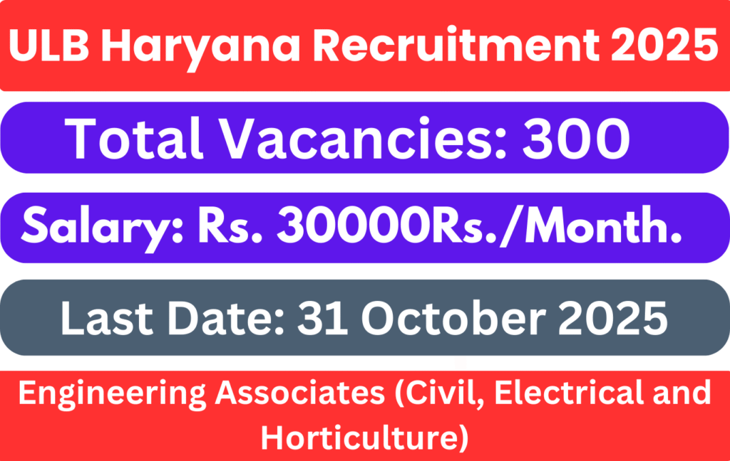 ULB Haryana Recruitment 2025
